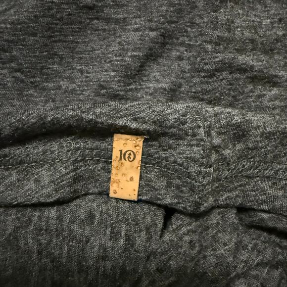 NWT TenTree Hemp Henley Long Sleeve Shirt Men’s Large Meteorite Black Heather - Picture 4 of 6